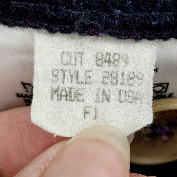 Vintage 1991 Patagonia Quilted Chore Barn Jacket Womens 10 Purple USA Made RARE - Picture 9 of 9